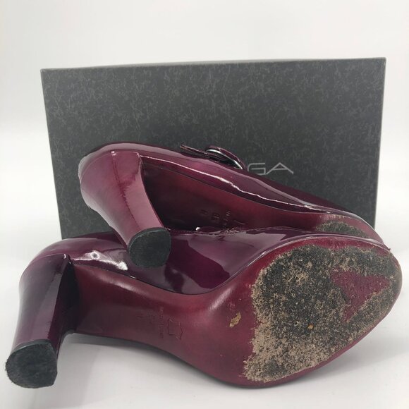 Via Spiga Purple Open Toe Heels | Made in Italy - Picture 4 of 5